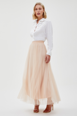 Saia Tule Plissada