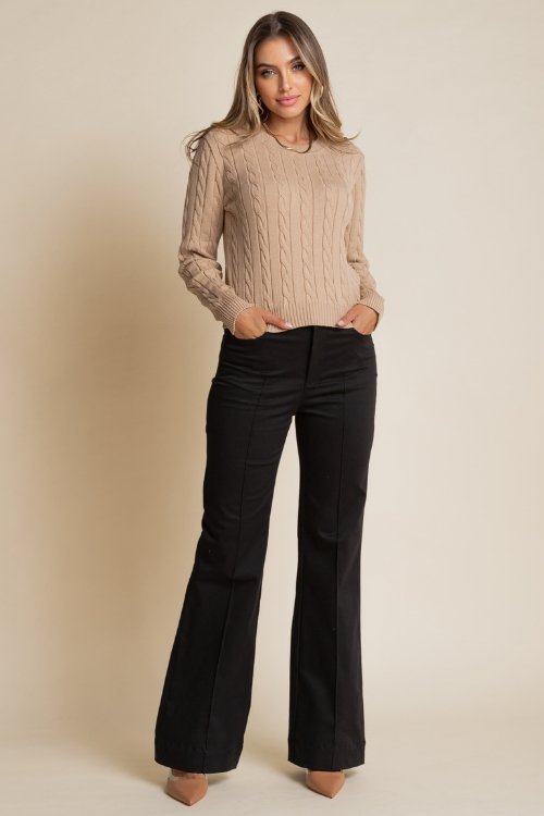Blusa Tricot Manga Longa