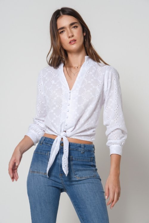 Blusa laise amarração