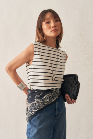 REGATA MALHA LISTRADA