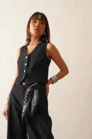 COLETE JEANS ALFAIATARIA