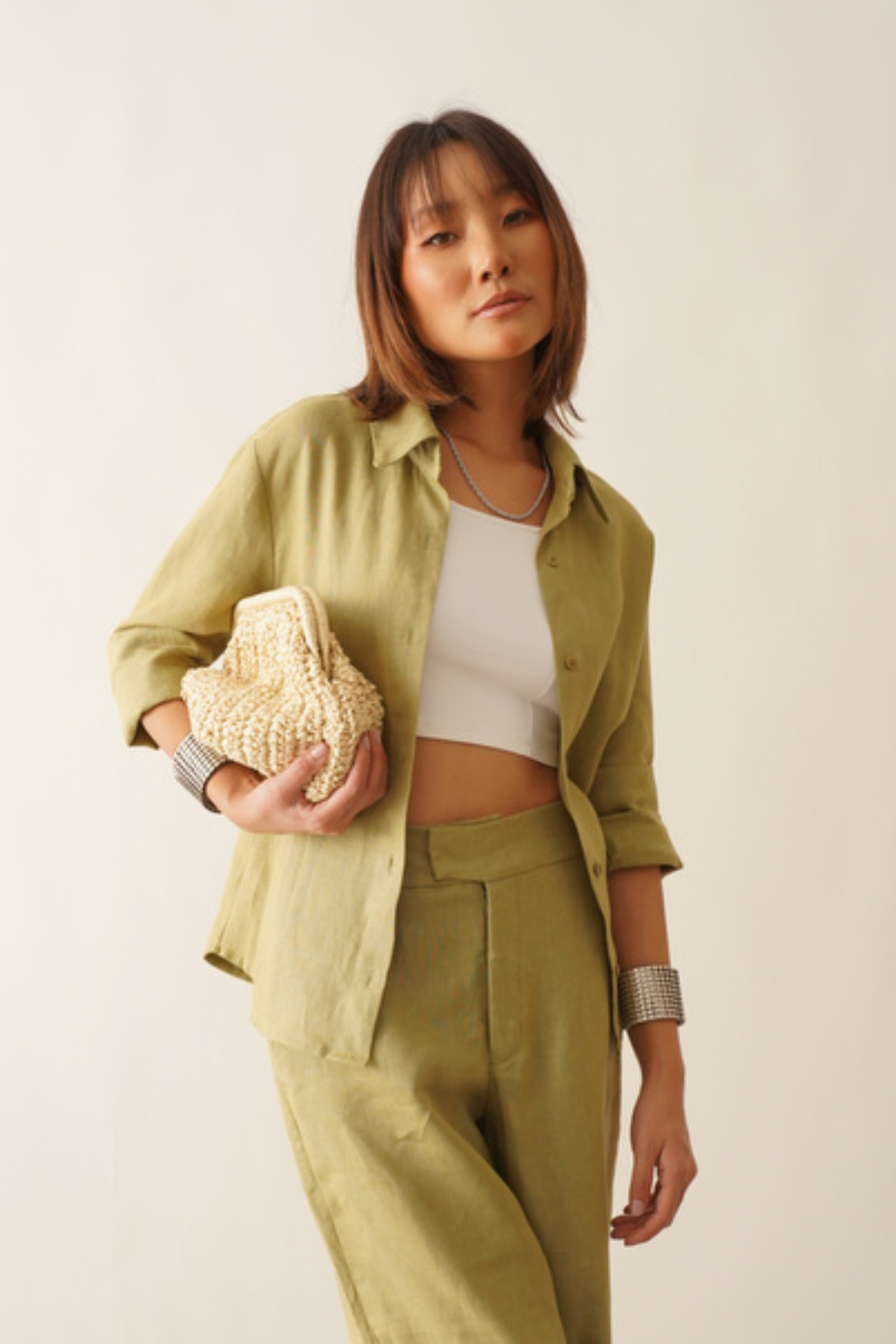 CAMISA MANGA LONGA LINHO PURO