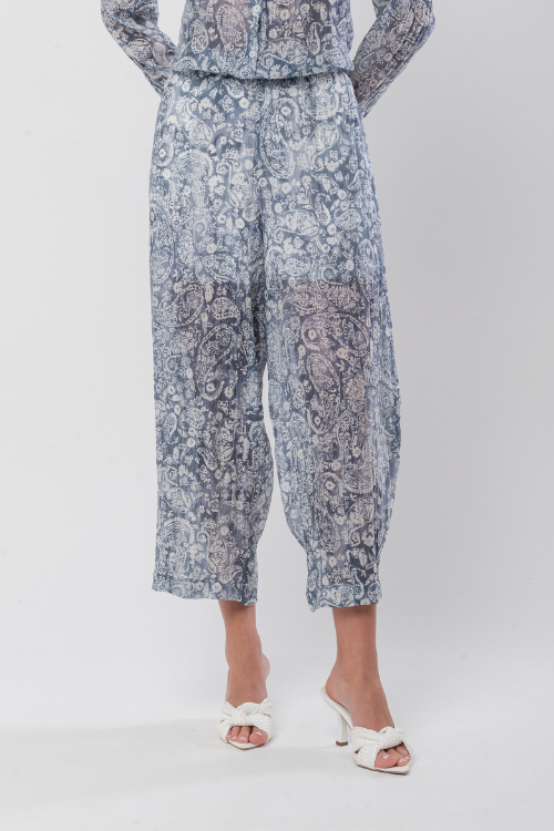 Calça Chiffon Estampada Cashmere VERONICA PARK